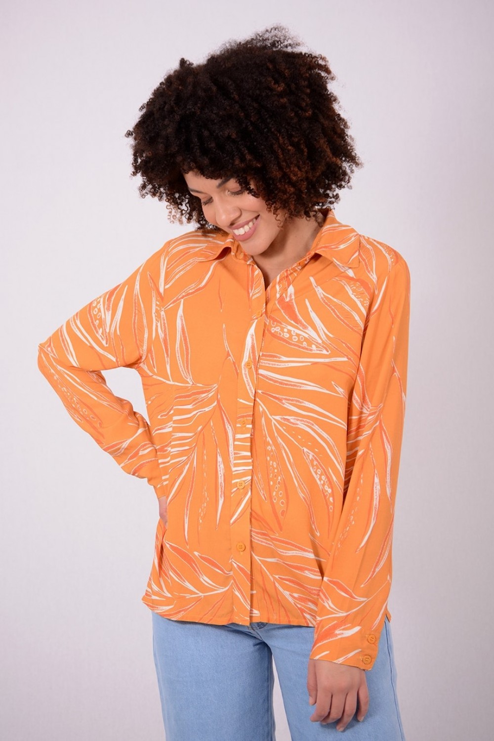 CAMISA VISCOSE EST FOLHAGEM