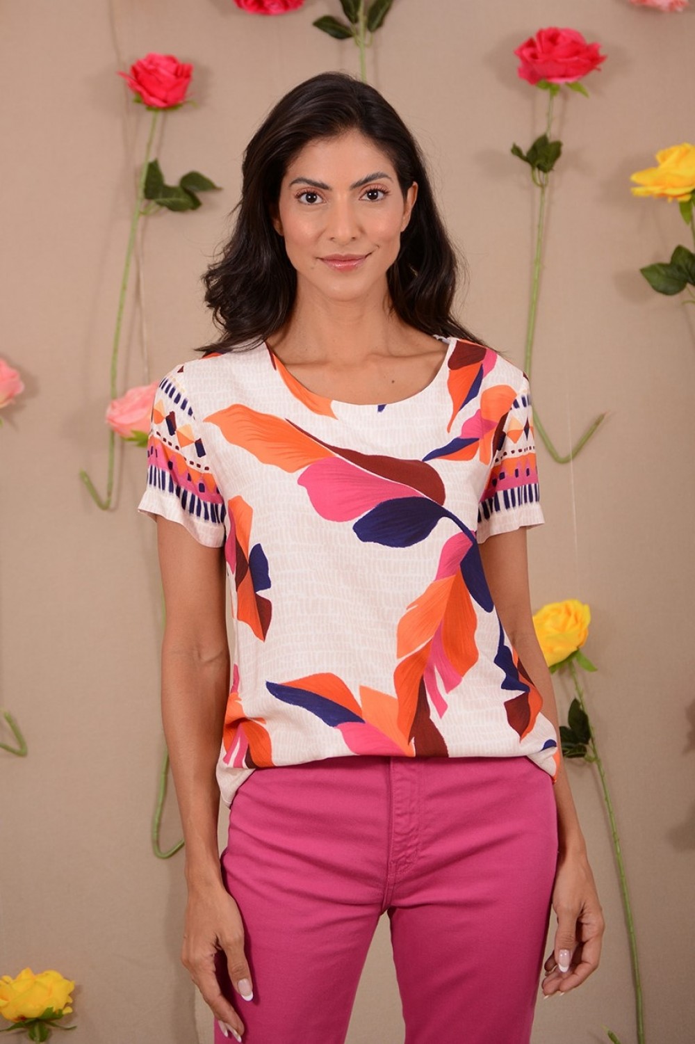 BLUSA VISCOSE ESTAMPA TOULOUSE