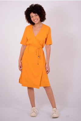 VESTIDO LINHO TRANSPASSADO