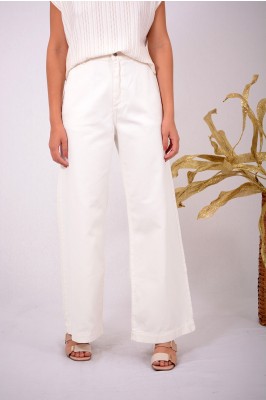 CALÇA DE SARJA WIDE LEG