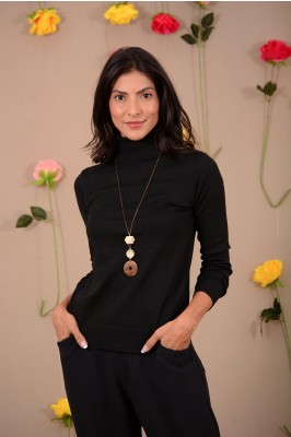 BLUSA ELASTANO GOLA ALTA