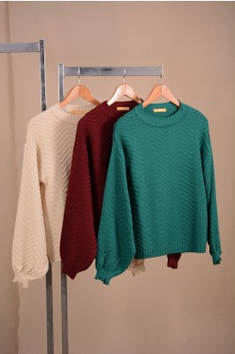 BLUSA TRICOT PONTO ZIG ZAG