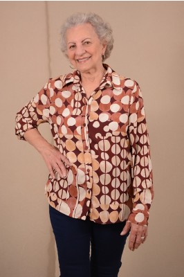 CAMISA VISCOSE  ESTAMPA VERSAILLES